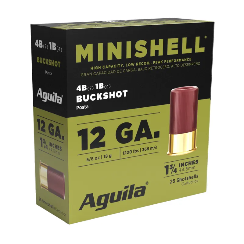 AGUILA MINISHELL 12GA 4 BUCKSHOT 25/250 PACK