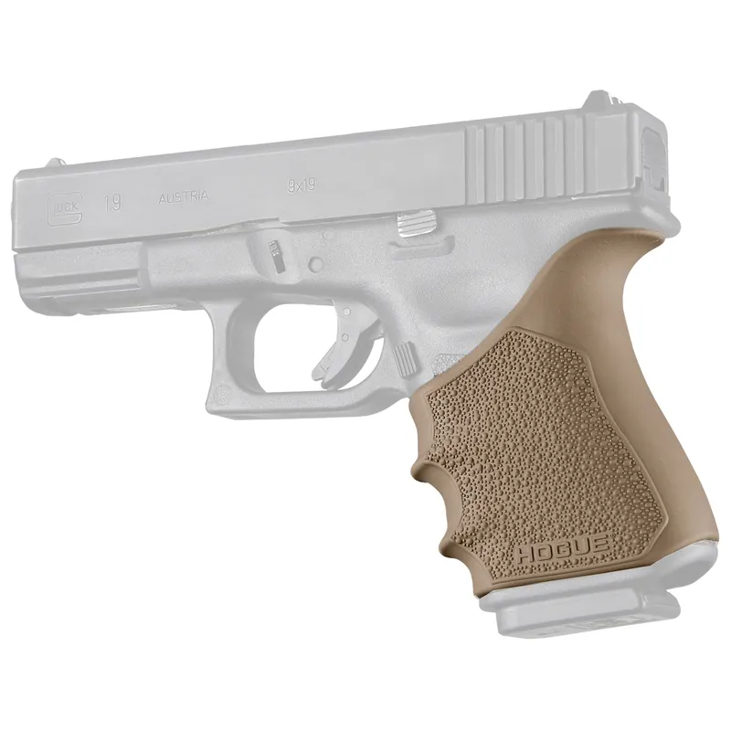 Hogue HandAll Beavertail Grip Sleeve for Glock 19/23 Gen 3-4 FDE