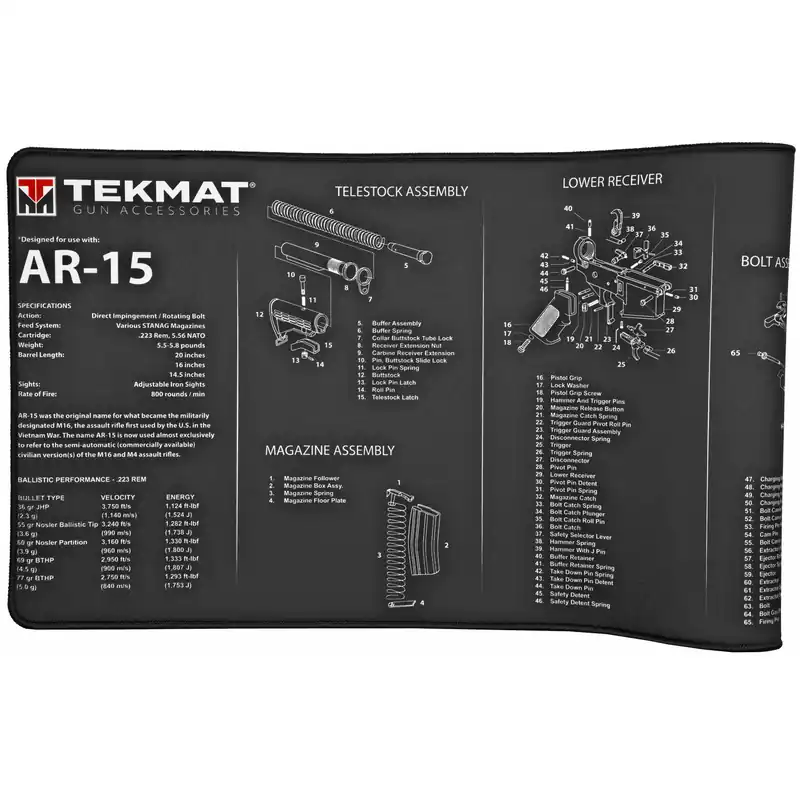 TEKMAT Ultra AR15 Rifle Mat - Black