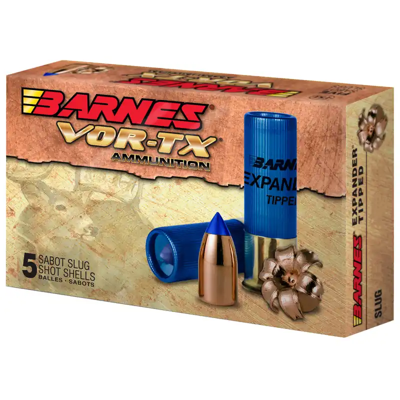 Barnes VOR-TX 12 Gauge 2.75" 438 Grain Ammunition - 5 Rounds/Box, 100 Boxes/Case