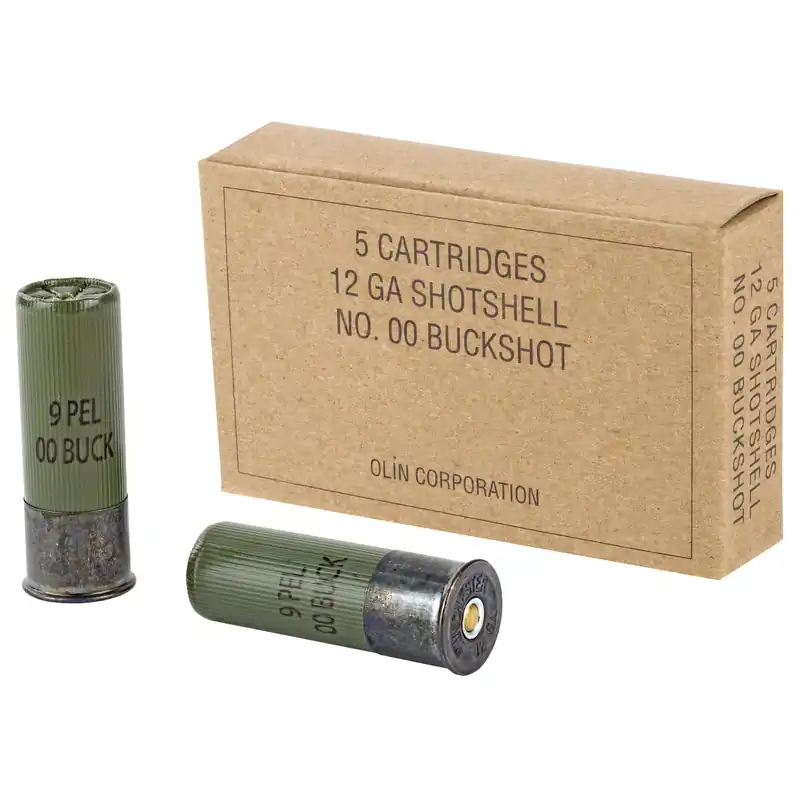 Winchester Military Grade 12 Gauge 2.75" 00 Buckshot 5/250