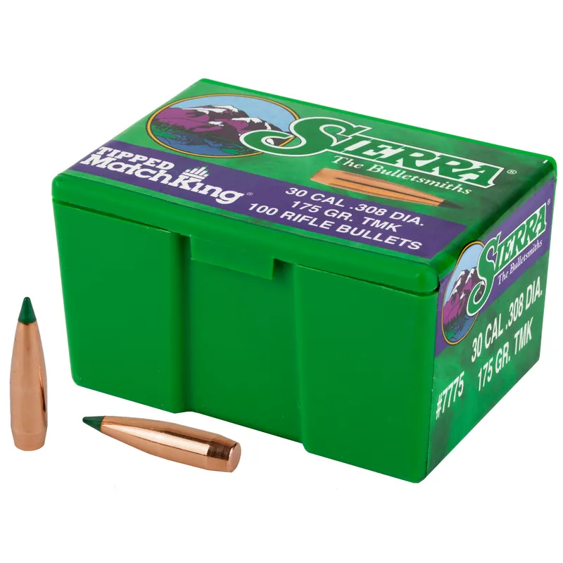 Sierra Tipped MatchKing .308 175gr Bullets - 100 Count