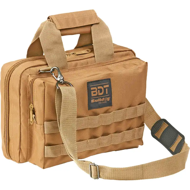 BULLDOG DLX 2 Pistol Range Bag in Tan Color