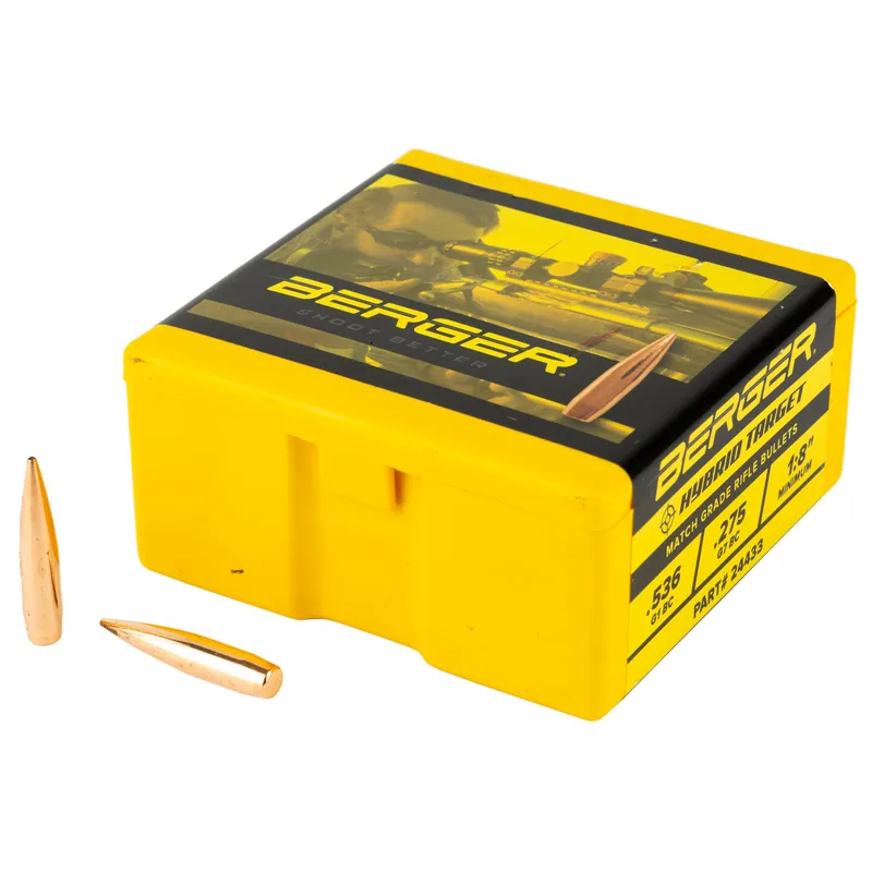 Berger .243 105 Grain Target Hybrid Bullets - 100 Count