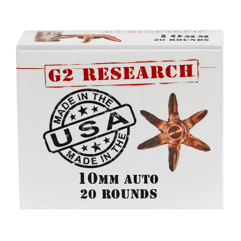 G2R Civic Duty 10mm 122gr Ammunition - 20 Rounds per Box, 500 Rounds per Case