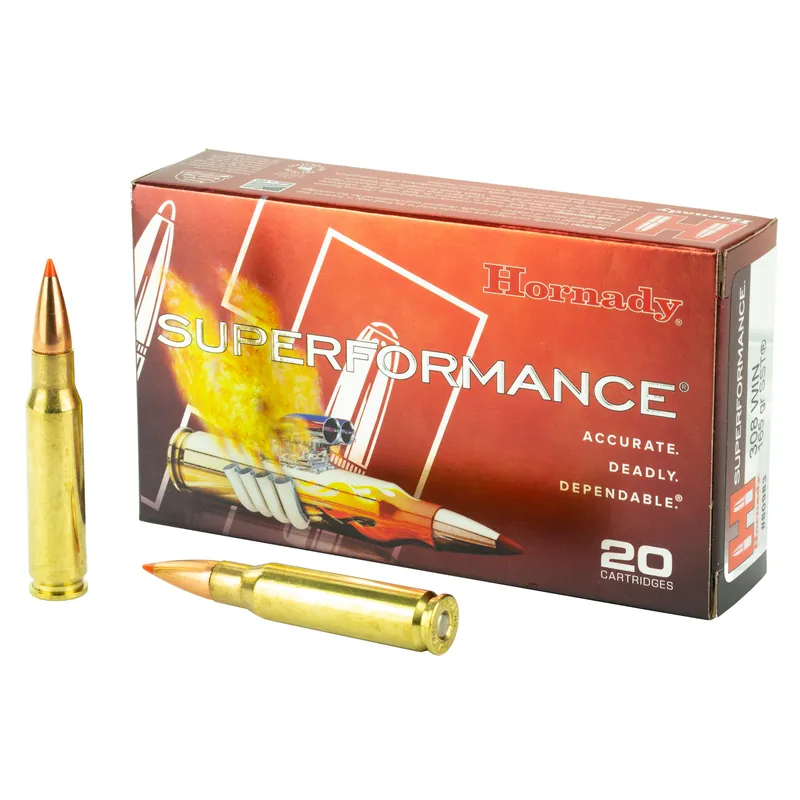 Hornady Superformance .308 Win 165 Grain SST Ammunition - 20 Rounds/200 Rounds