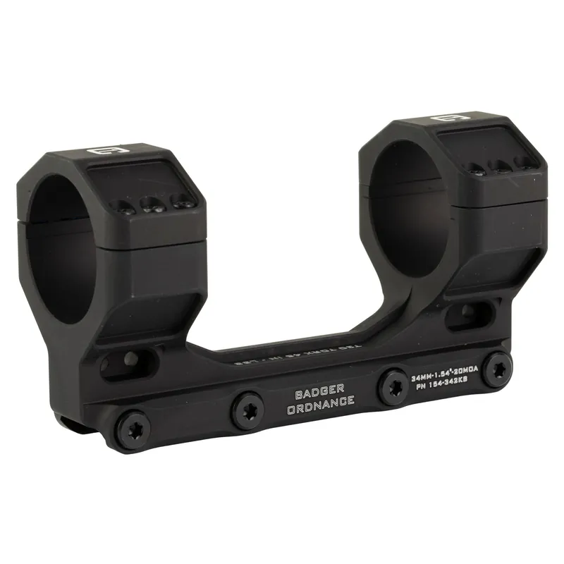 Badger Ordnance COMM Scope Mount 34mm 1.54" 20MOA Black