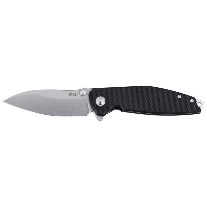 CRKT IBIS 3.09" Black/Silver Plain Edge Knife