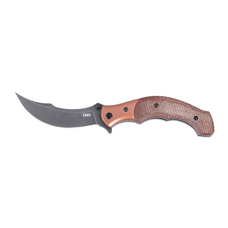 CRKT Ritual Compact Brown 3.05" Plain Edge Knife