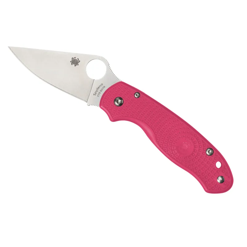 Spyderco Para 3 Lightweight Pink/Silver BD1N Knife