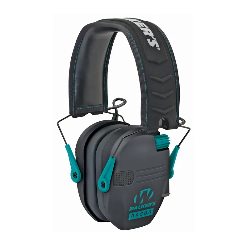 Walker's Razor Slim Electronic Muff Black/Teal