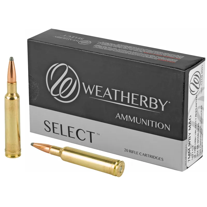 Weatherby 7mm WBY Magnum 154 Grain Hornady Ammunition - 20 Rounds