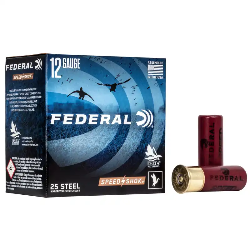 Federal Speed-Shok 12 Gauge 2.75" #4 Shot, 25 Rounds/Box, 250 Rounds/Case