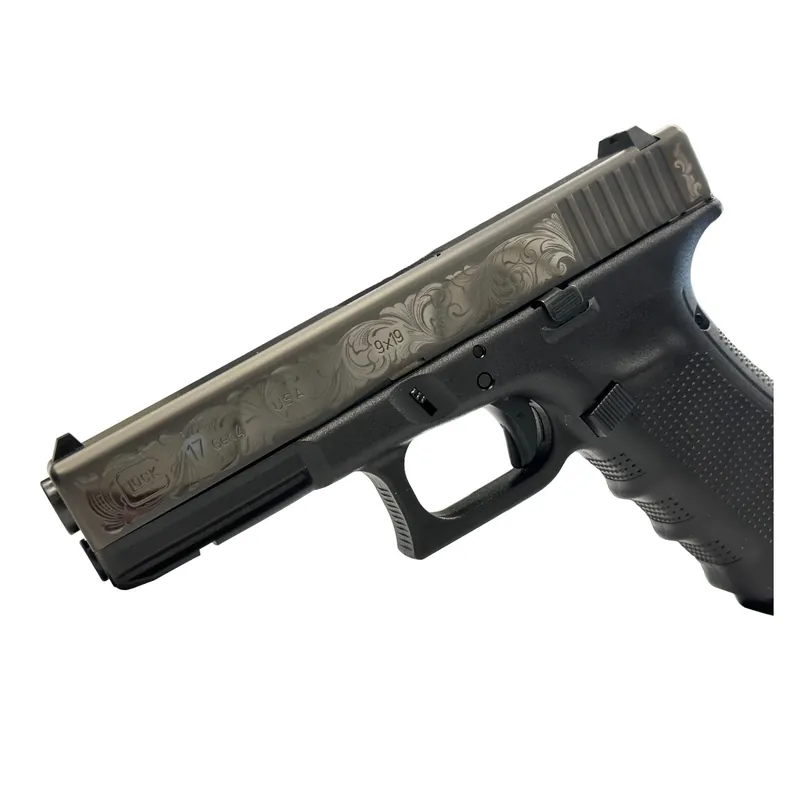 GLOCK 17 Gen4 9mm 17-Round Black Engraved