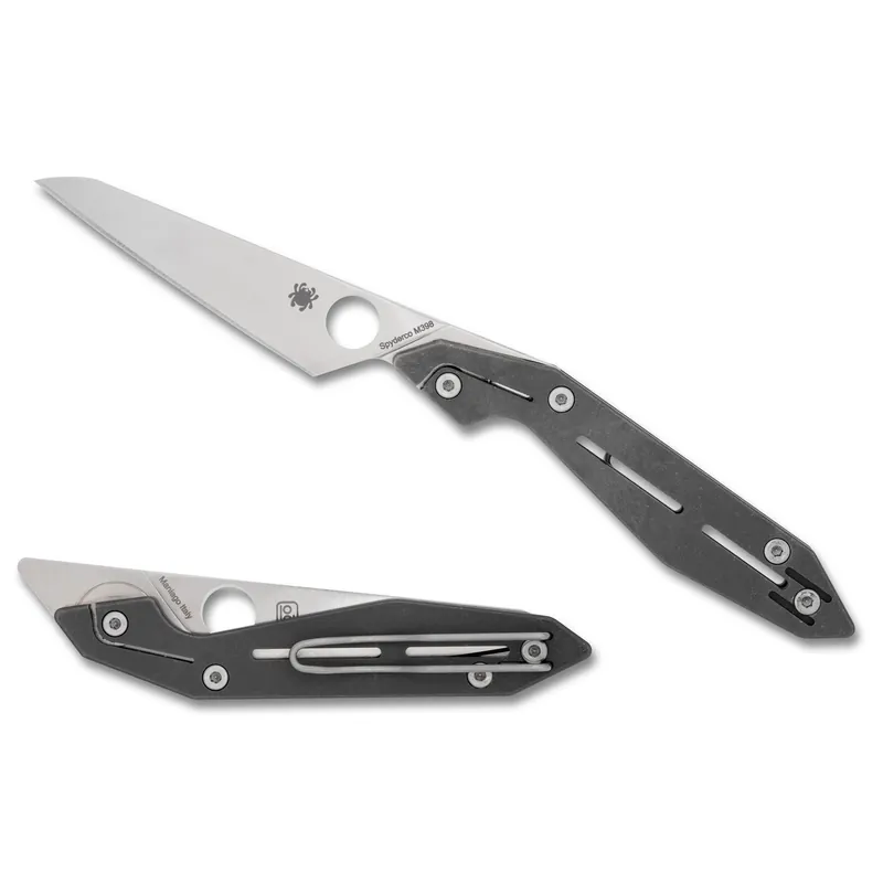 SPYDERCO NAND Stainless Steel 3.19" Silver Folding Knife