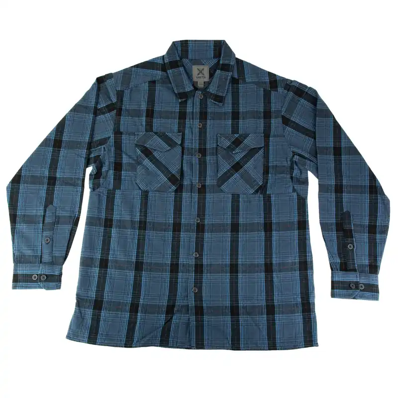 VERTX Canyon River Blue Flannel Shirt - Large