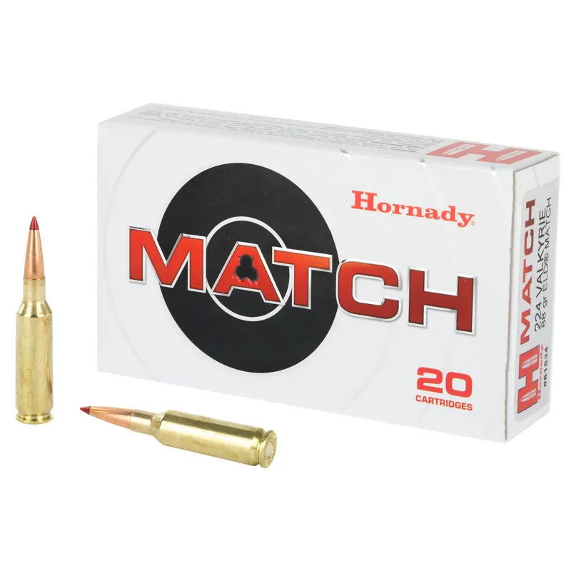 Hornady 224 Valkyrie 88 Grain ELD Match Ammunition 20 Rounds/200 Rounds