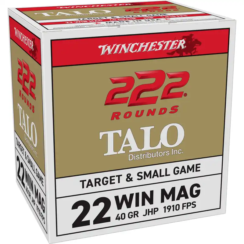 WIN 22WMR 40GR JHP Ammunition - 222 Rounds/2220 FPS