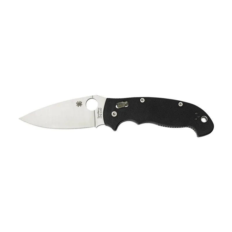 Spyderco Manix 2 XL Black G10 Plain Edge Knife