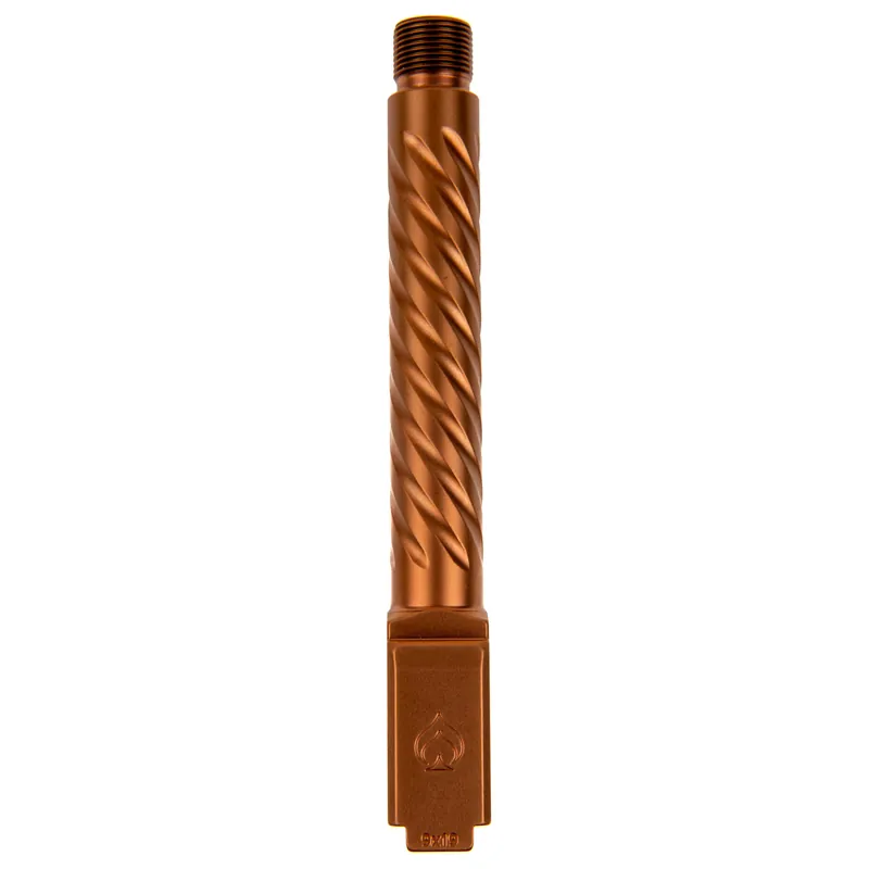 Ballistic Barrel for Glock 17 Threaded Fluted Copper