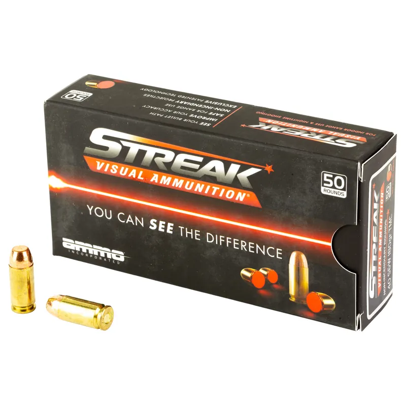 STREAK RED 40 S&W 180GR TMC Ammunition - 50 Rounds/1000 Rounds