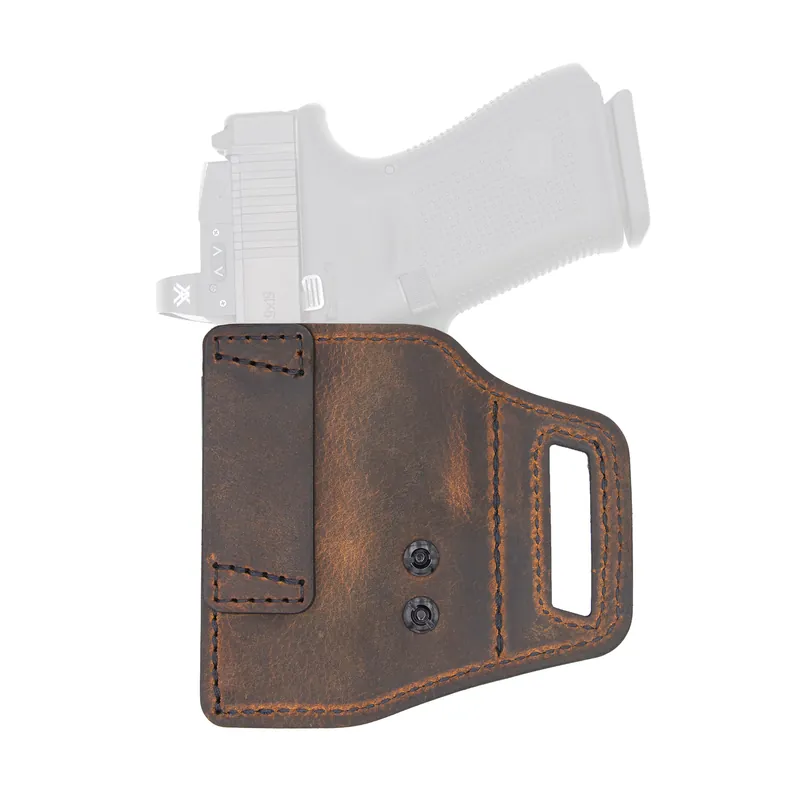 VRSCRY VSLIDE OWB Holster for Glock 19 Right Hand Brown