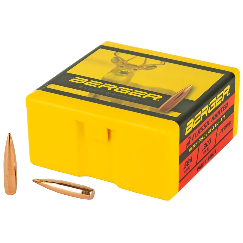 BERGER .264 135 Grain Classic Hunter Bullets - 100 Count