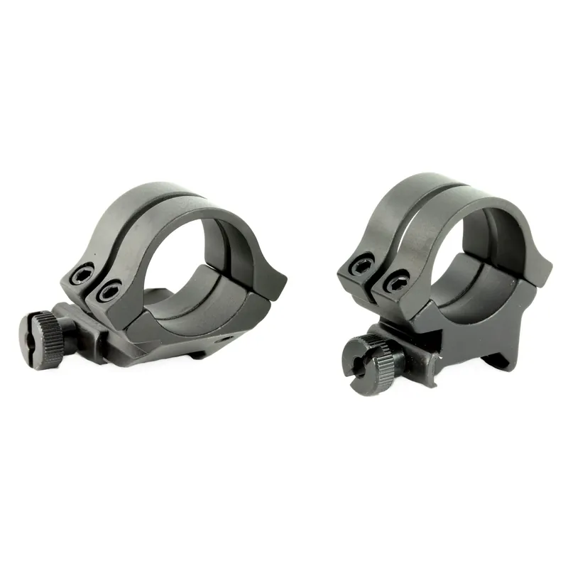 Weaver Quad Lock 1" High Extension Rings - Matte Black
