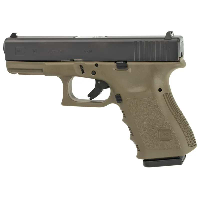 GLOCK 19 9MM 15-Round OD Rebuilt Pistol
