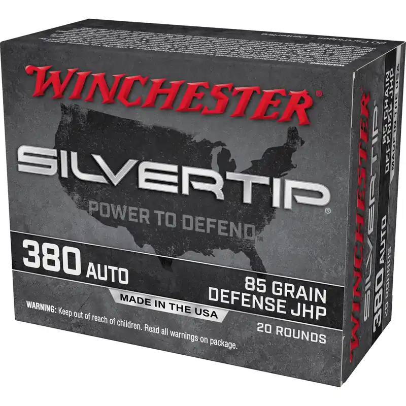 Winchester Silvertip HP .380 Auto 85 Grain Ammunition - 20 Rounds