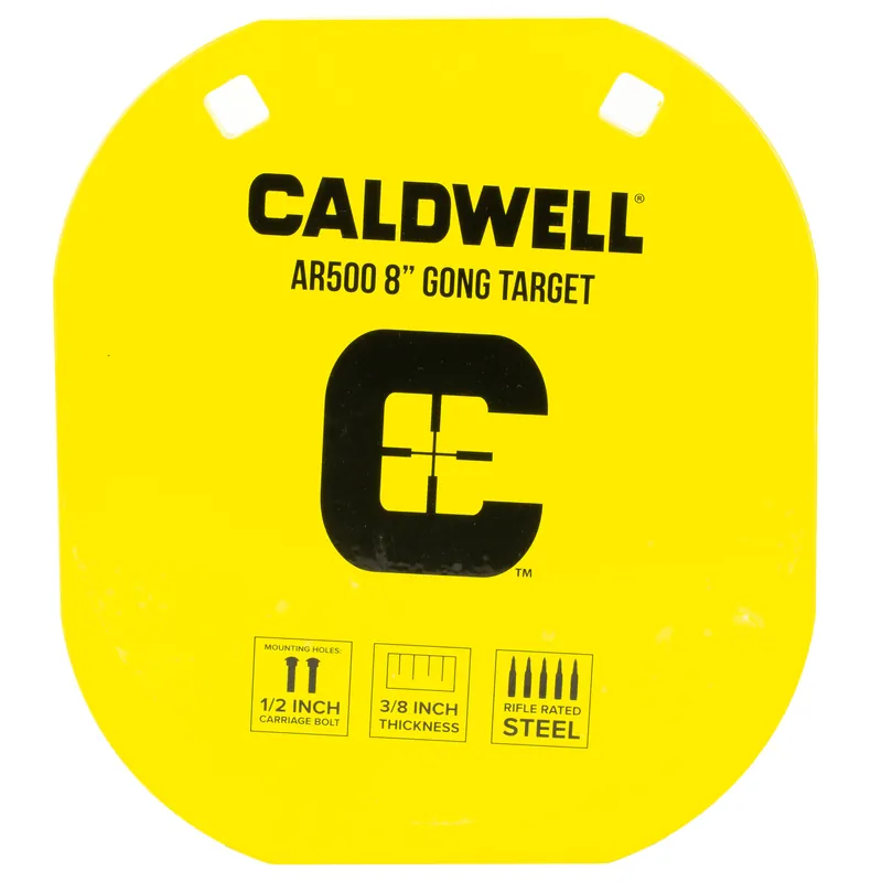Caldwell AR500 8" Steel Target - Yellow