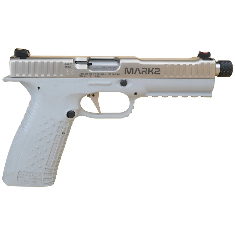 AMPF STRK 1 MK2 9MM Pistol 5.4" Threaded Barrel 17-Round Silver