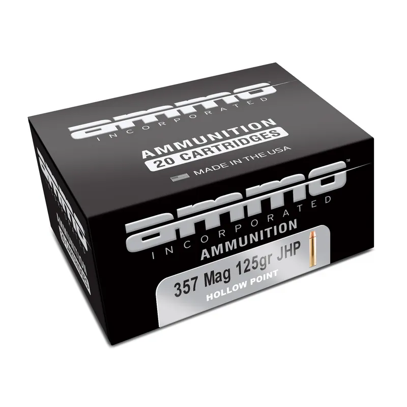AMMO INC .357 Magnum 125 Grain JHP 20-Round Box