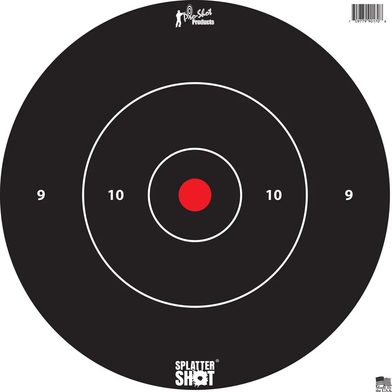 12" White Bullseye Target 5-Pack by Pro-Shot