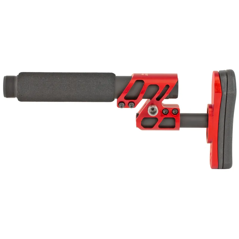 ODIN ZULU Adjustable Stock with Pistol Buffer - Red