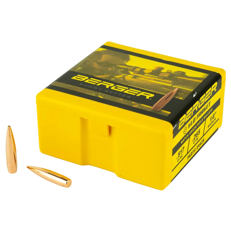 Berger .243 105 Grain Target VLD Bullets - 100 Count