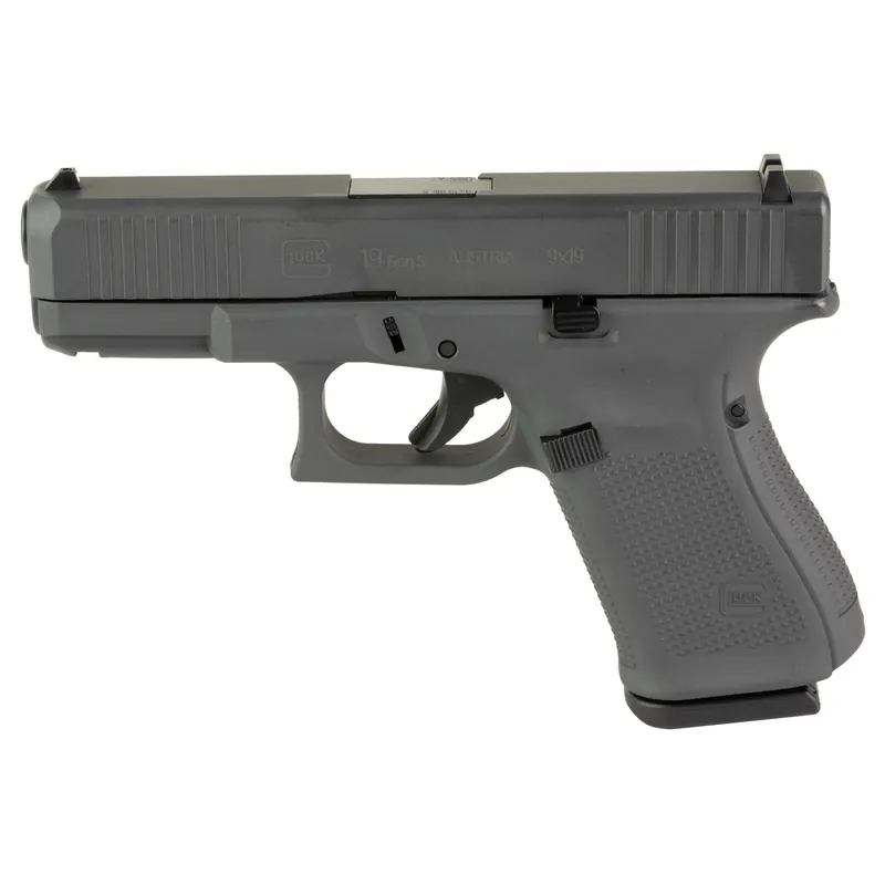 GLOCK 19 GEN5 9MM 15RD Sniper Grey Pistol