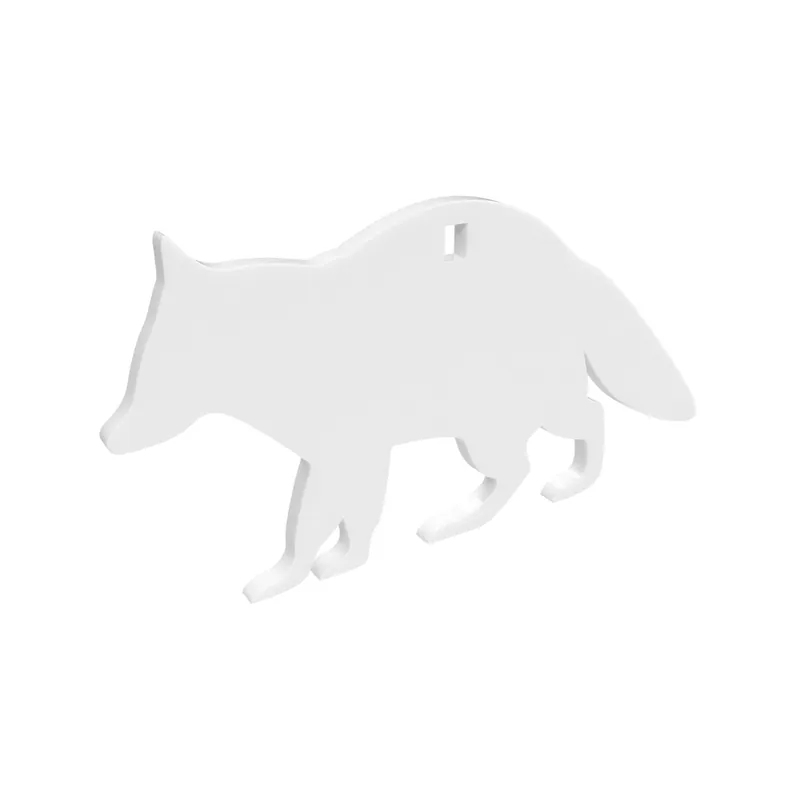 B/C AR500 3/8" Silhouette Racoon White