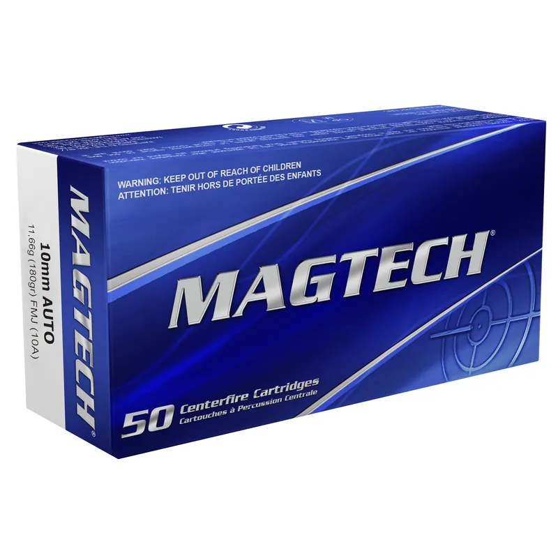 MAGTECH 10MM 180GR FMJ Ammunition - 50 Rounds/1000 Rounds Box