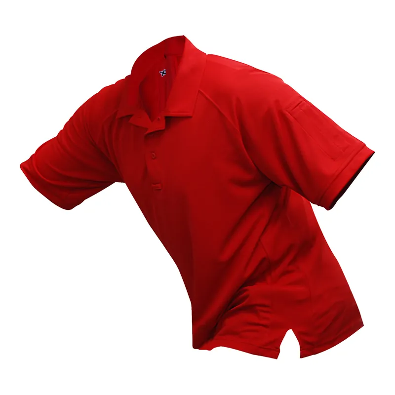 VERTX Coldblack Short Sleeve Polo Shirt in Red, Size 4XL