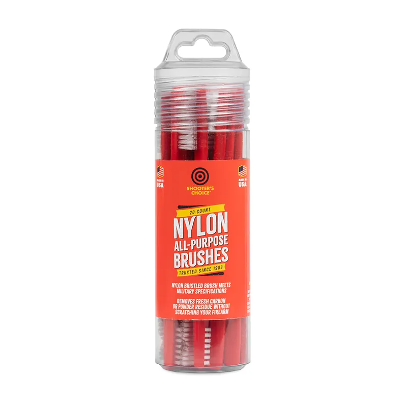 20-Pack Shooters Choice Nylon Brushes