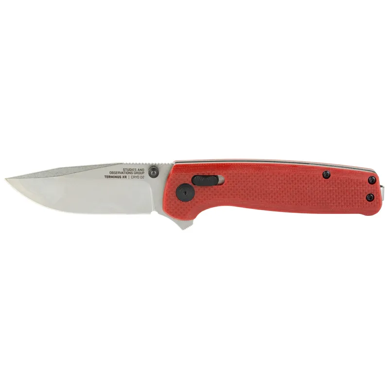 SOG Terminus XR G10 Crimson Folding Knife 2.95" Blade