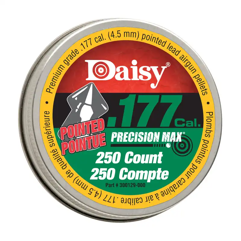 Daisy .177 Caliber Pointed Pellets - 250 Count Tin