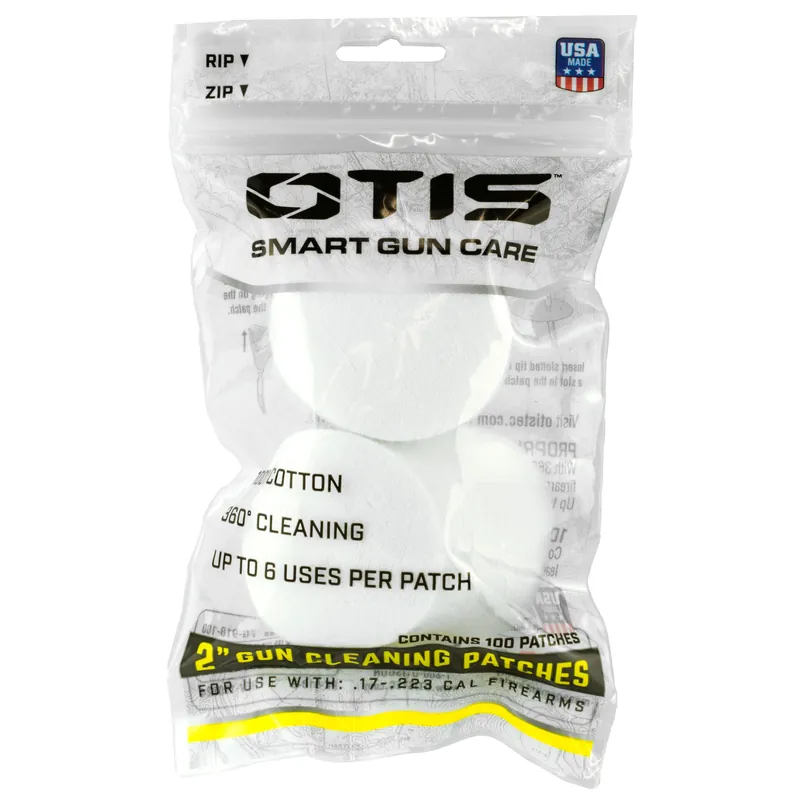 OTIS M16/Small Caliber Cleaning Patches (Pack of 100)