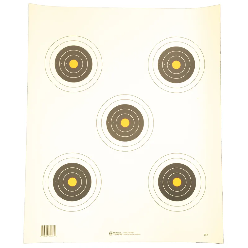 Action Target Bullseye Orange Centers 100 Pack