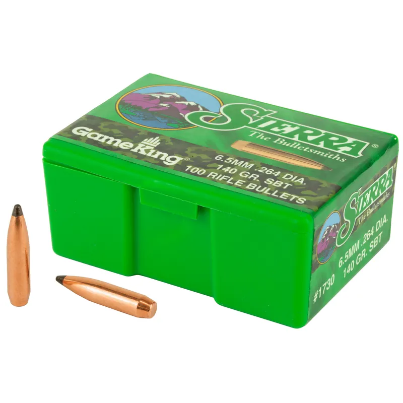 Sierra GameKing .264 140gr Bullets - 100 Count