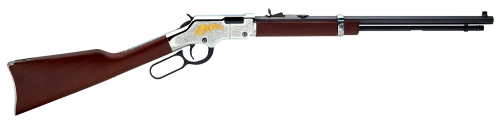 Henry H004GE Golden Eagle .22 Rifle with Octagon Barrel and Walnut Stock