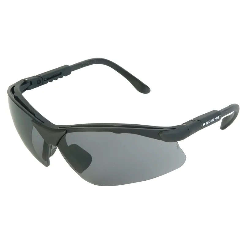 Radians Revelation Black Frame/Dark Smoke Lens Safety Glasses
