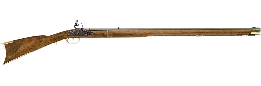 Traditions R2010 Kentucky Rifle .50 Cal Flintlock 33.5" Case-Hardened Walnut