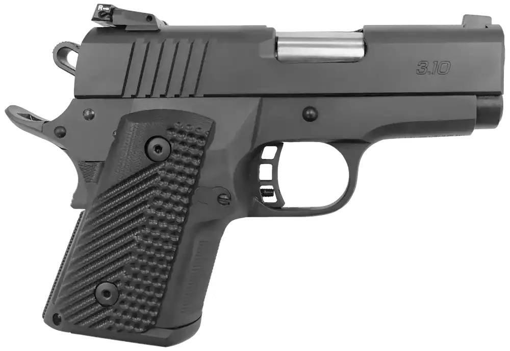 Rock Island 51577 BBR Compact .45 ACP Pistol, 10+1 Capacity, 3.10" Barrel, Black Parkerized Finish, G10 Grip